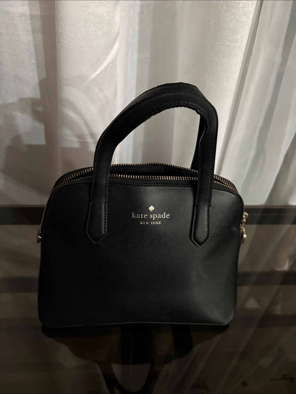 kate spade Shuyler Medium black leather satchel